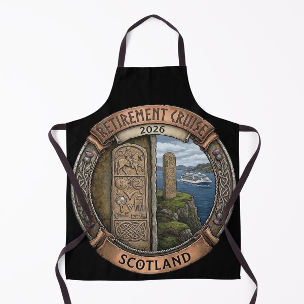 Item preview, Scotland Retirement Cruise 2026 Pictish Standing Stone Art designed and sold by Loom on the Loch.