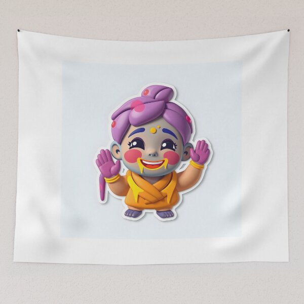 Item preview, Colorful Holi Turban Character designed and sold by Teewave-Ashish.