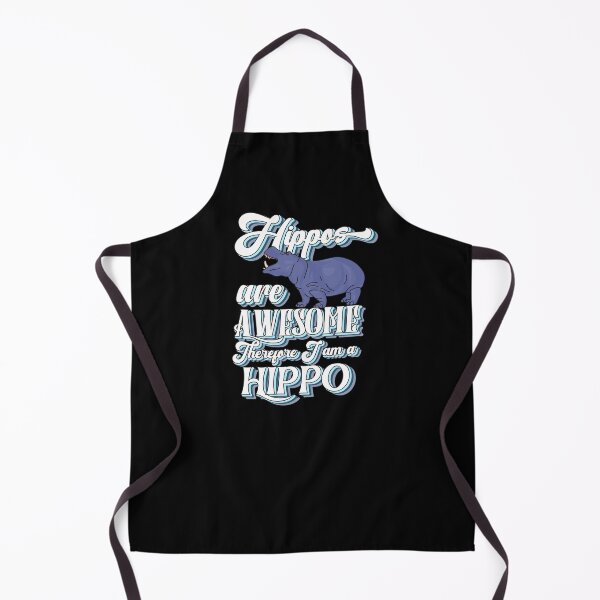 Item preview, Hippos are Awesome Therefore I am a Hippo funny hippopotamus quotes designed and sold by Pikkalo.