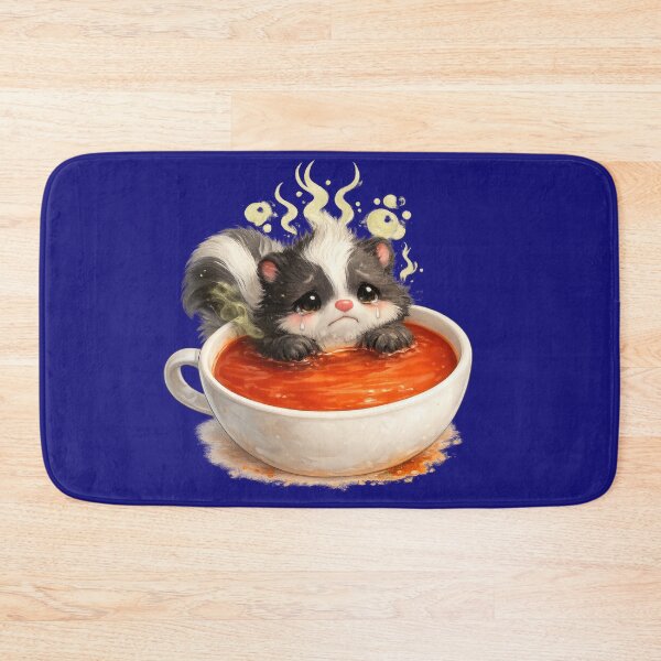 Item preview, Cute Crying Skunk in Soup Sticker designed and sold by jgvisualarts.