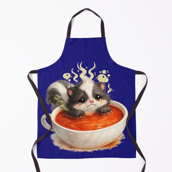 Item preview, Cute Crying Skunk in Soup Sticker designed and sold by jgvisualarts.