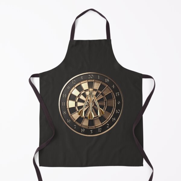 Item preview, Golden dartboard with 3 gold darts designed and sold by Kimenta Fashion.