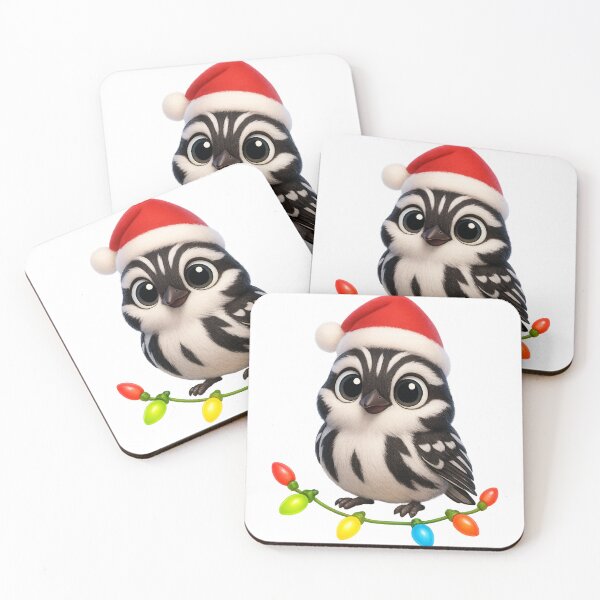Item preview, Christmas Black and White Warbler designed and sold by Sillytoe.