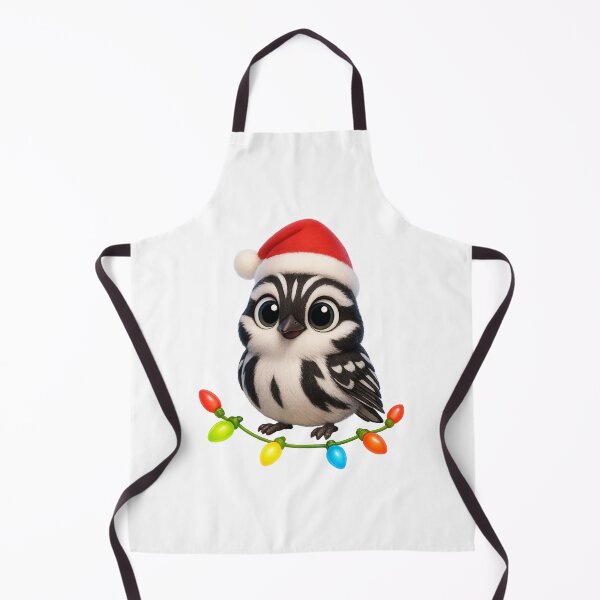 Item preview, Christmas Black and White Warbler designed and sold by Sillytoe.