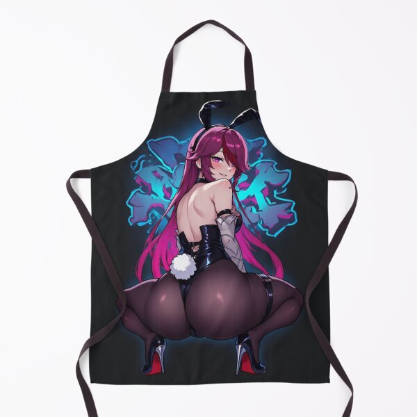 Item preview, Vibrant Magenta Bunny Squat – Glossy Black Back View Tease Glow designed and sold by Jimakmo.