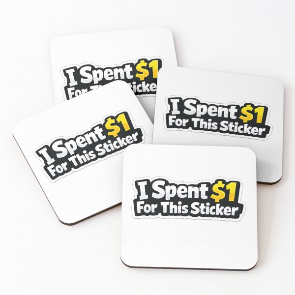 Item preview, I Spent $1 For This Sticker – Funny Meme Text Sticker designed and sold by designbyuzi.