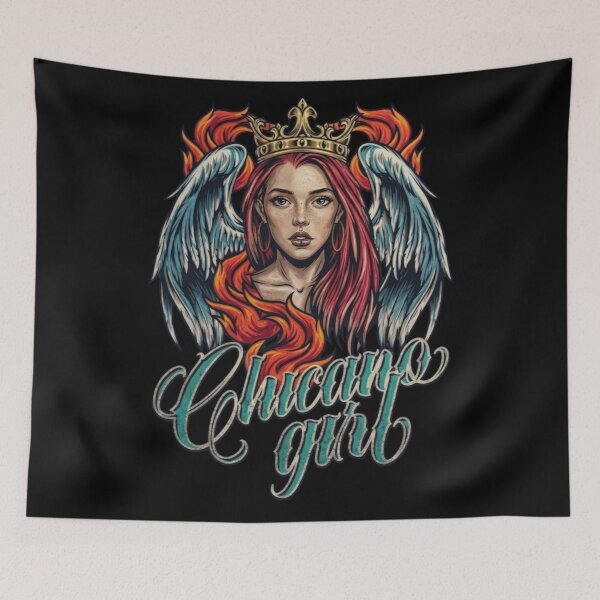 Item preview, Urban Angel Chicana Wings and Crown Streetwear designed and sold by MOFAPPAREL.