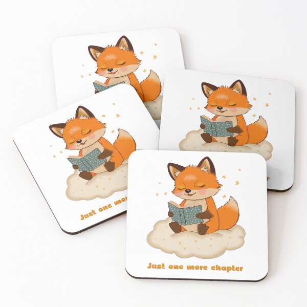 Item preview, Just One More Chapter – Cute Reading Fox on Cloud Book Lover Design designed and sold by SimoesArtistry.