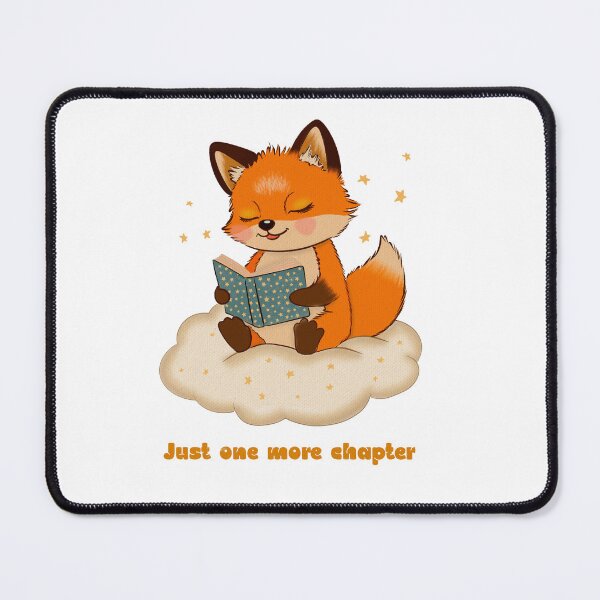 Item preview, Just One More Chapter – Cute Reading Fox on Cloud Book Lover Design designed and sold by SimoesArtistry.