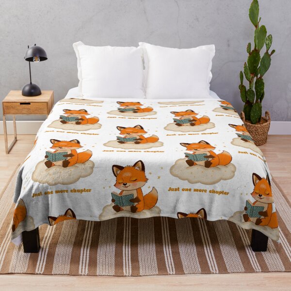 Item preview, Just One More Chapter – Cute Reading Fox on Cloud Book Lover Design designed and sold by SimoesArtistry.
