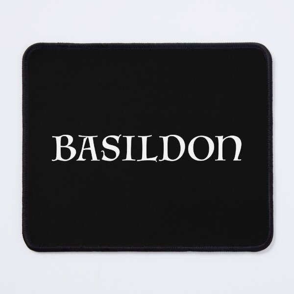Item preview, Basildon old medieval style text (White) designed and sold by STUDIO-72.