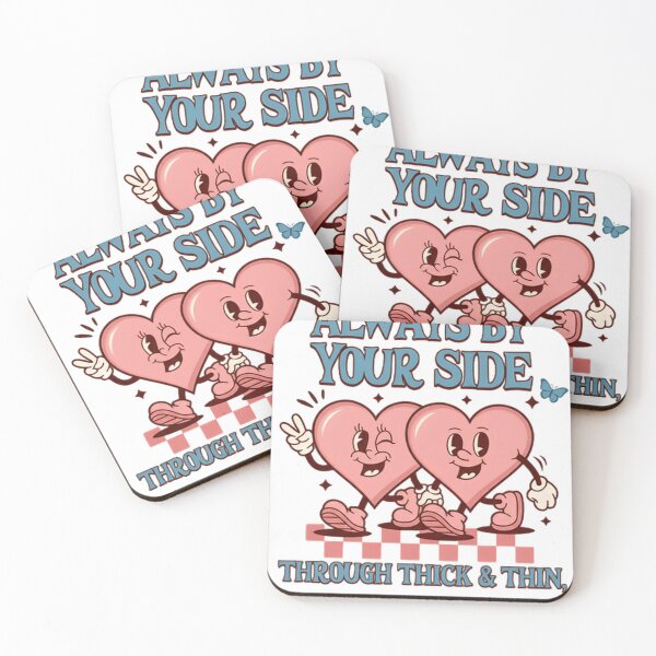 Item preview, Always By Your Side Through Thick And Thin Love Message designed and sold by SkeletonsDanger.