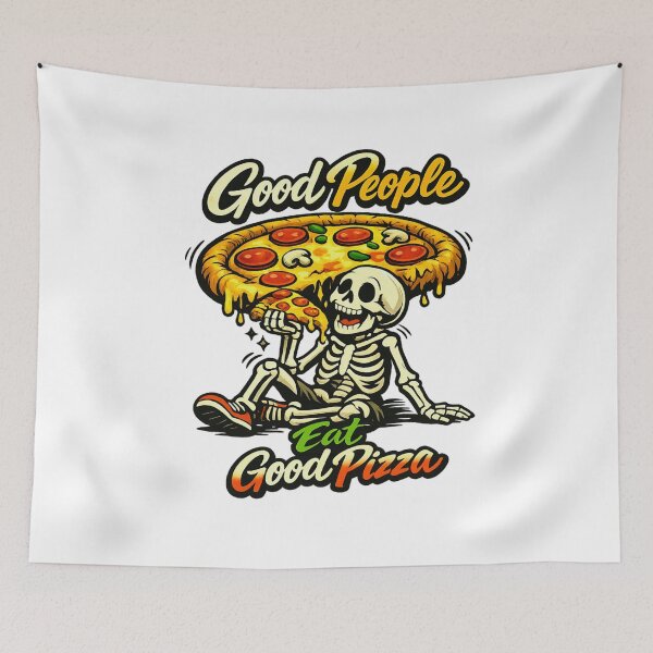 Item preview, Good People Eat Good Pizza designed and sold by LuveraxArt.