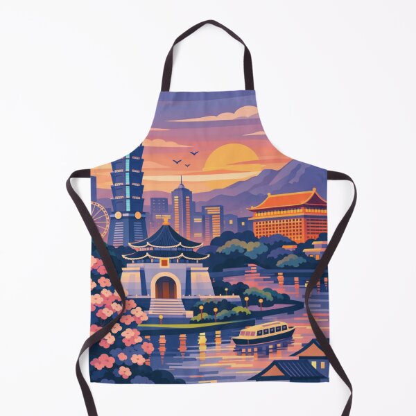 Item preview, Taipei - Postcard Illustration designed and sold by MatthewHeights.