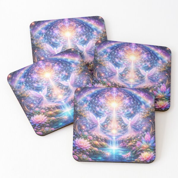 Item preview, Celestial Garden | Visionary Cosmic Light Art designed and sold by Theetherhaven.