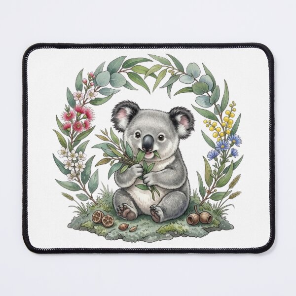 Item preview, Australian Tenderness: Baby Koala and its Bouquet of Fresh Eucalyptus designed and sold by CHRIST5000.