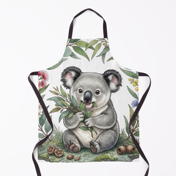 Item preview, Australian Tenderness: Baby Koala and its Bouquet of Fresh Eucalyptus designed and sold by CHRIST5000.