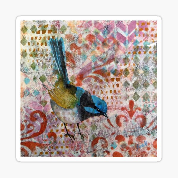 Superb Blue Wren Sticker