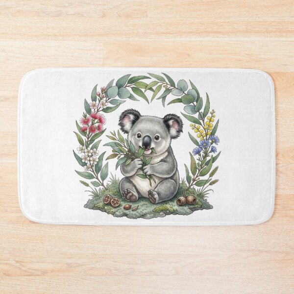 Item preview, Australian Tenderness: Baby Koala and its Bouquet of Fresh Eucalyptus designed and sold by CHRIST5000.
