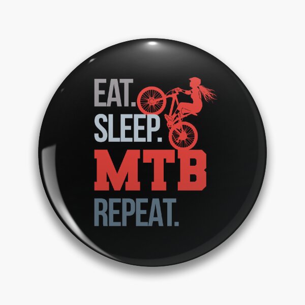 Artikelvorschau, Eat Sleep MTB Repeat Mountainbike-Mädchen entworfen und verkauft von LinaValearte.