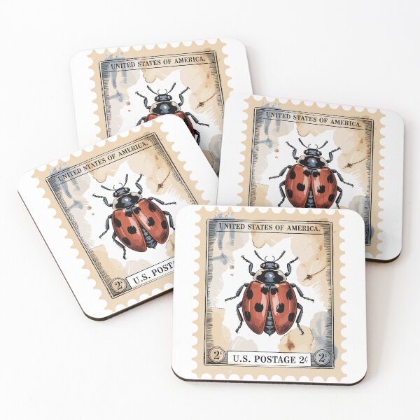 Item preview, Ladybug Stamp - Antique Ladybug designed and sold by JessArty ⭐⭐⭐⭐⭐.