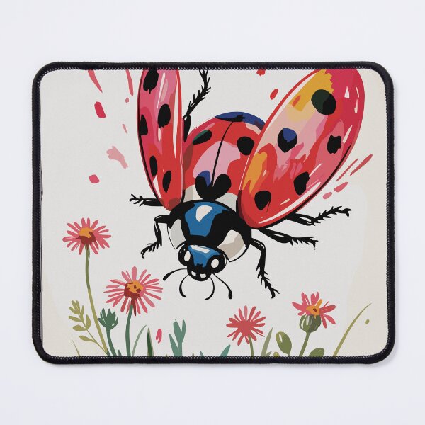 Item preview, Ladybug Stamp - Flying Ladybug Vintage designed and sold by JessArty ⭐⭐⭐⭐⭐.