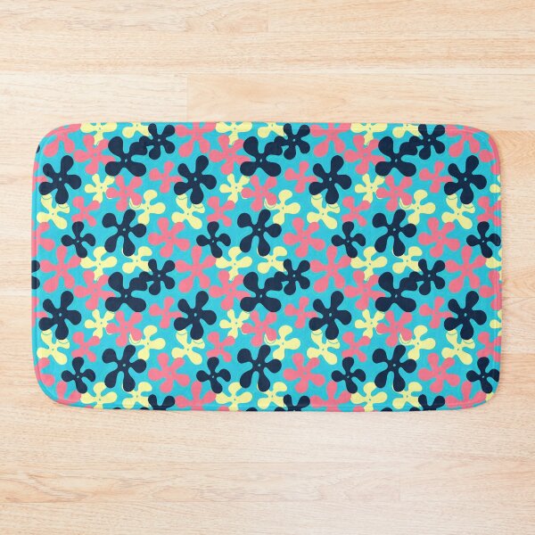 Item preview, Retro Beach Vibes Pattern in Blue, Pink and Yellow designed and sold by Free-Spirit-Meg.