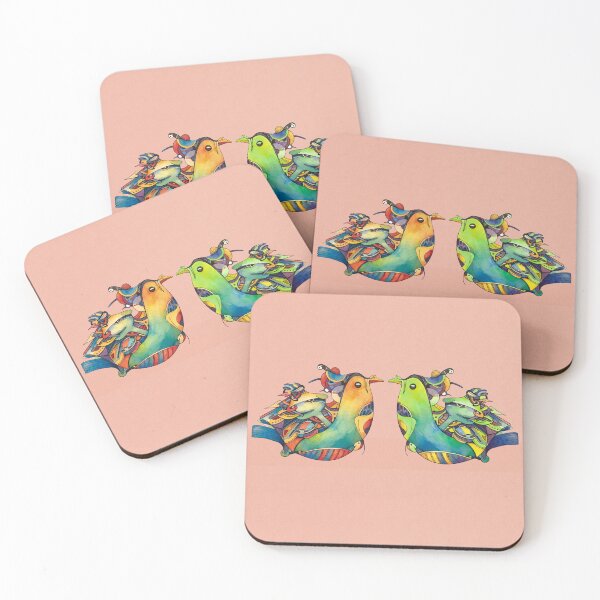 Item preview, Colorful abstract bird fantasy designed and sold by LucianStanica.