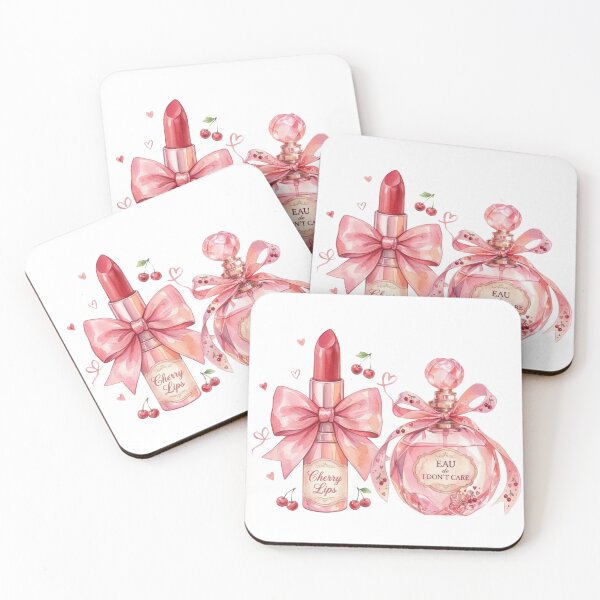 Item preview, Cherry Lips & Eau de I Don’t Care – Coquette Aesthetic Makeup Design designed and sold by aiqdelicia.