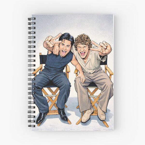 Item preview, Hudson Williams and Connor Story from Heated Rivalry goofing around (fan art) designed and sold by PopCultureAndStuff.