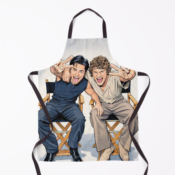 Item preview, Hudson Williams and Connor Story from Heated Rivalry goofing around (fan art) designed and sold by PopCultureAndStuff.