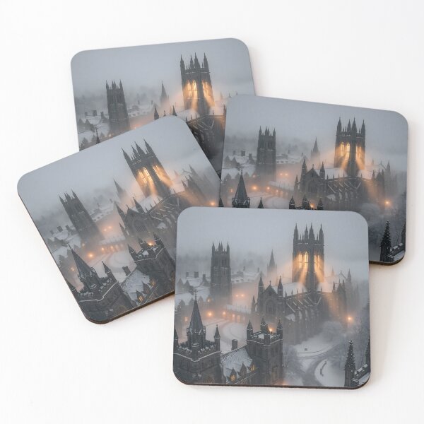 Item preview, Mystical Gothic Academy in the winter mist designed and sold by Vista Atelier.