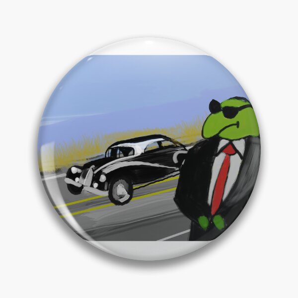 Item preview, Gangster Frog Sticker designed and sold by FrogLakeArt.