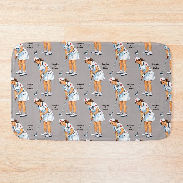 Item preview, Registered Nurse in Uniform Putting the Golf Ball for Therapy URM designed and sold by urmaddad.