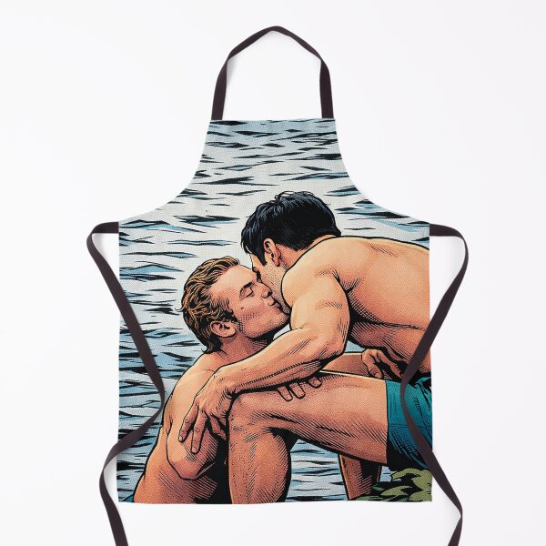 Item preview, Ilya and Shane share a cute kiss by the water, a heated rivalry (fan art) designed and sold by PopCultureAndStuff.