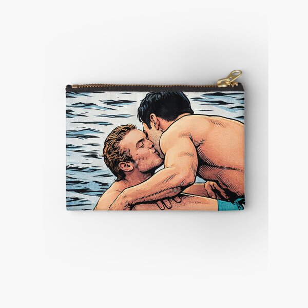 Item preview, Ilya and Shane share a cute kiss by the water, a heated rivalry (fan art) designed and sold by PopCultureAndStuff.