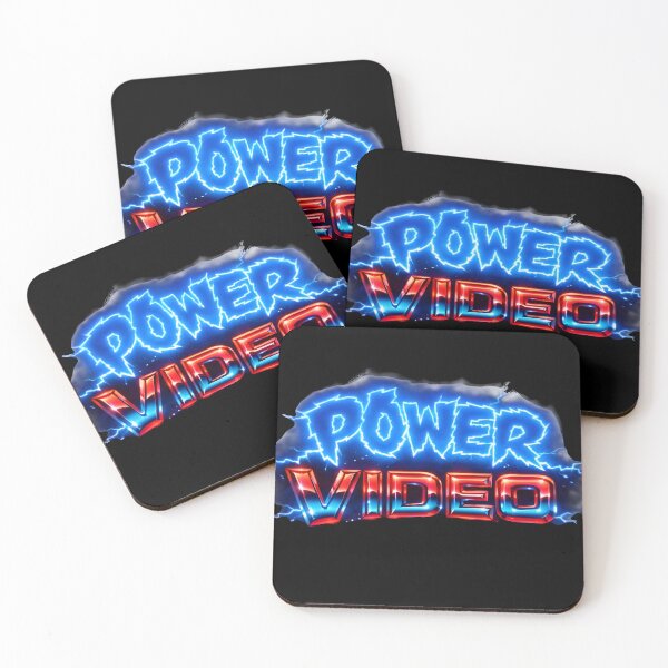 Item preview, Vintage Electric Blue Power Video Design designed and sold by Dragonmotor Media.