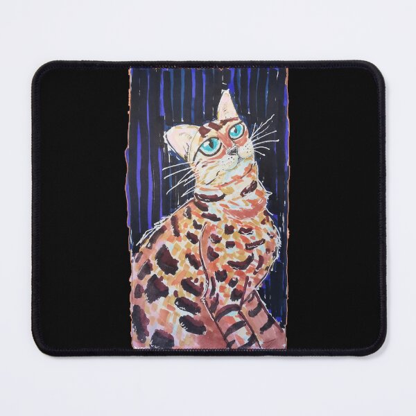 Item preview, Neon Noir Bengal Cat designed and sold by JoseloRochaArt.