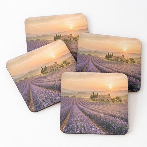 Item preview, Rustic Lavender Field Sunset designed and sold by Vista Atelier.