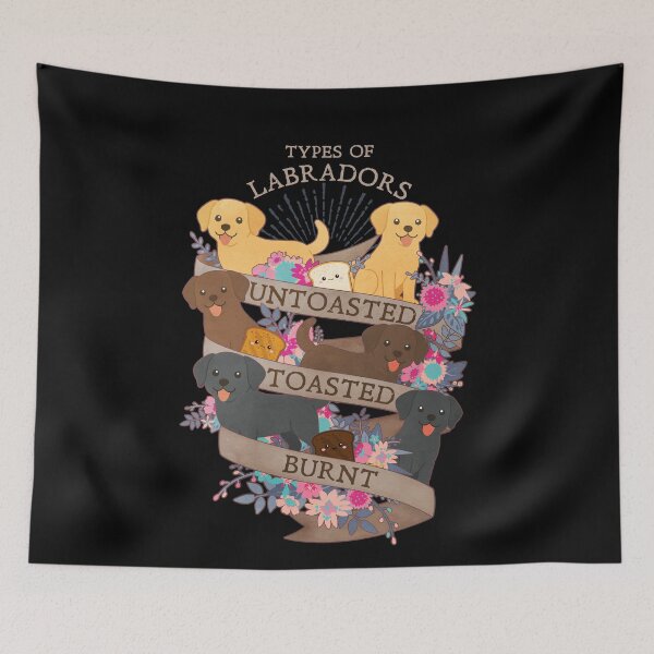 Item preview, Labrador Retriever Dog Untoasted Toasted Burnt designed and sold by Clara Hollins.