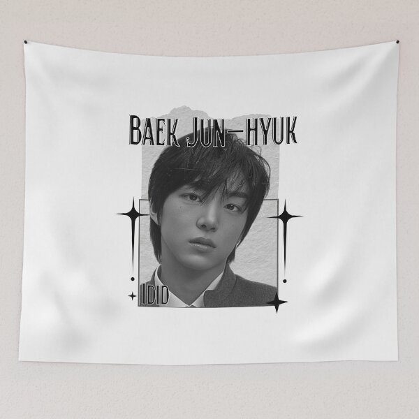 Item preview, Id1d Baek Jun-hyuk K-Pop Boy Group Portrait korean pop idols nine member group kpop fan art designed and sold by HELL0WBELLO.