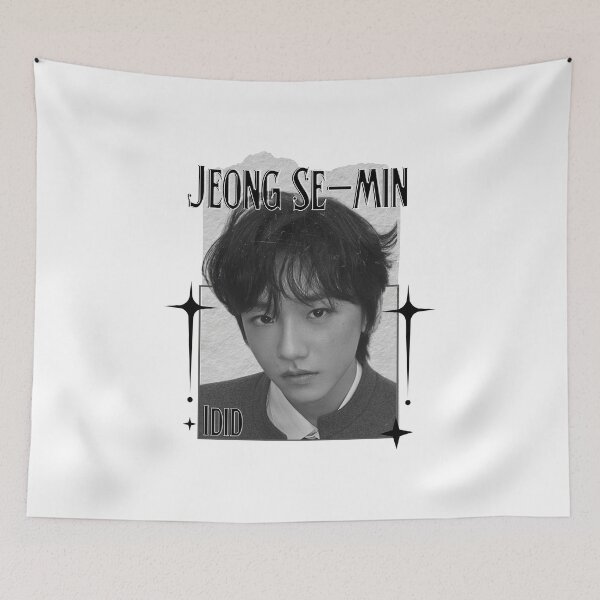 Item preview, Id1d Jeong Se-min K-Pop Boy Group Portrait korean pop idols nine member group kpop fan art designed and sold by HELL0WBELLO.