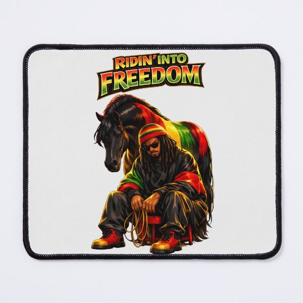 Item preview, Ridin Into Freedom Black Cowboy Juneteenth Graphic | Afro Pride Horse Rider Design designed and sold by ArtSpark Studio.