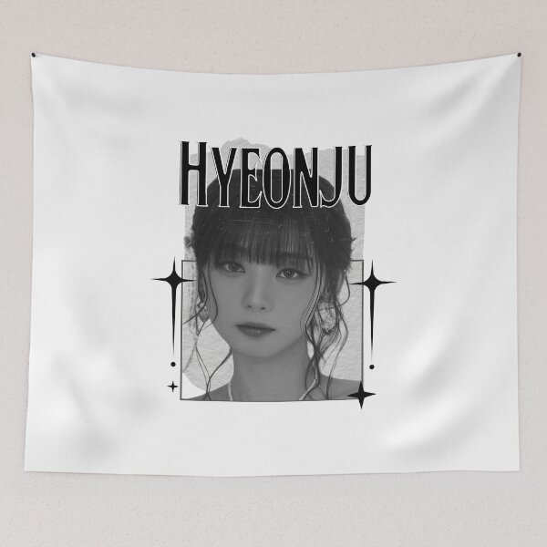 Item preview, Unis Hyeonju Black and White kpop girl group, korean pop idols, eight member girl group designed and sold by HELL0WBELLO.