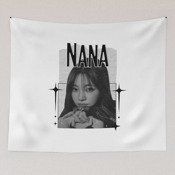 Item preview, Unis Nana Black and White kpop girl group, korean pop idols, eight member girl group designed and sold by HELL0WBELLO.
