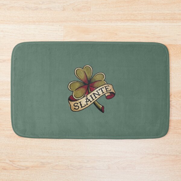 Item preview, Sláinte Traditional Tattoo Shamrock Vintage Irish Toast designed and sold by AOG-DESIGNS.
