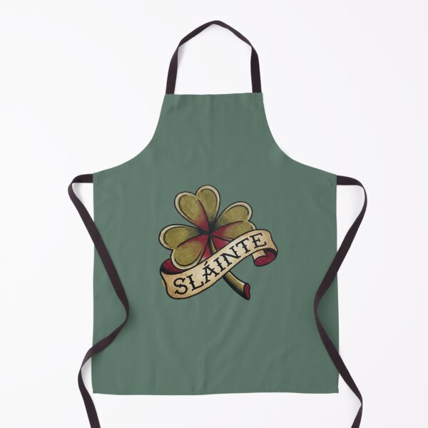 Item preview, Sláinte Traditional Tattoo Shamrock Vintage Irish Toast designed and sold by AOG-DESIGNS.