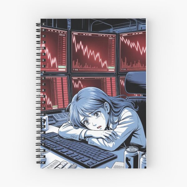 Item preview, When the Market Crashes – Day Trader Anime Design designed and sold by VolatilityEdge.