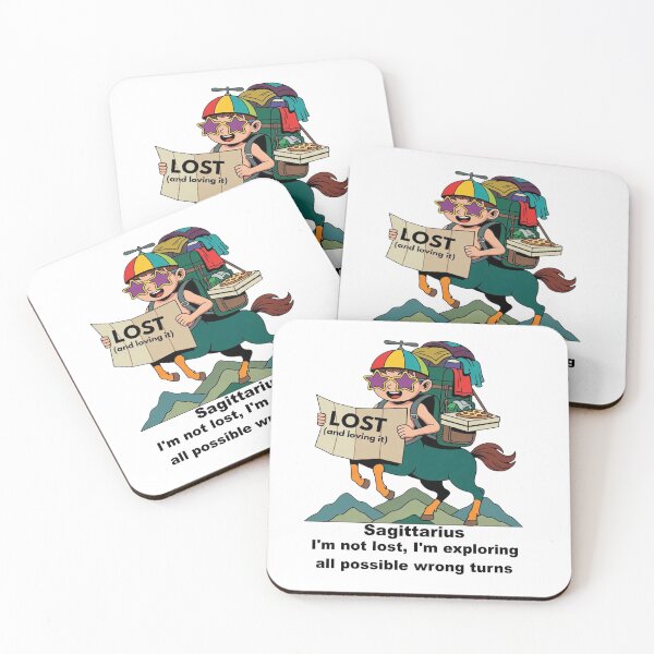 Item preview, Funny Sagittarius Zodiac - "Lost and Loving It" Optimistic Centaur Design designed and sold by ClaussShop.