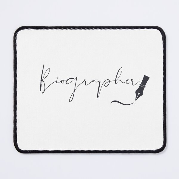 Item preview, Biographer Typography – Writer Identity with Fountain Pen designed and sold by PKDWriterMerch.
